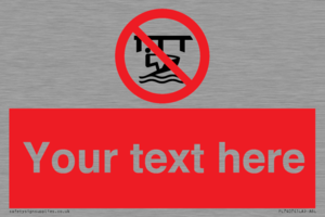 Custom Do not use watercraft in the vicinity of piers